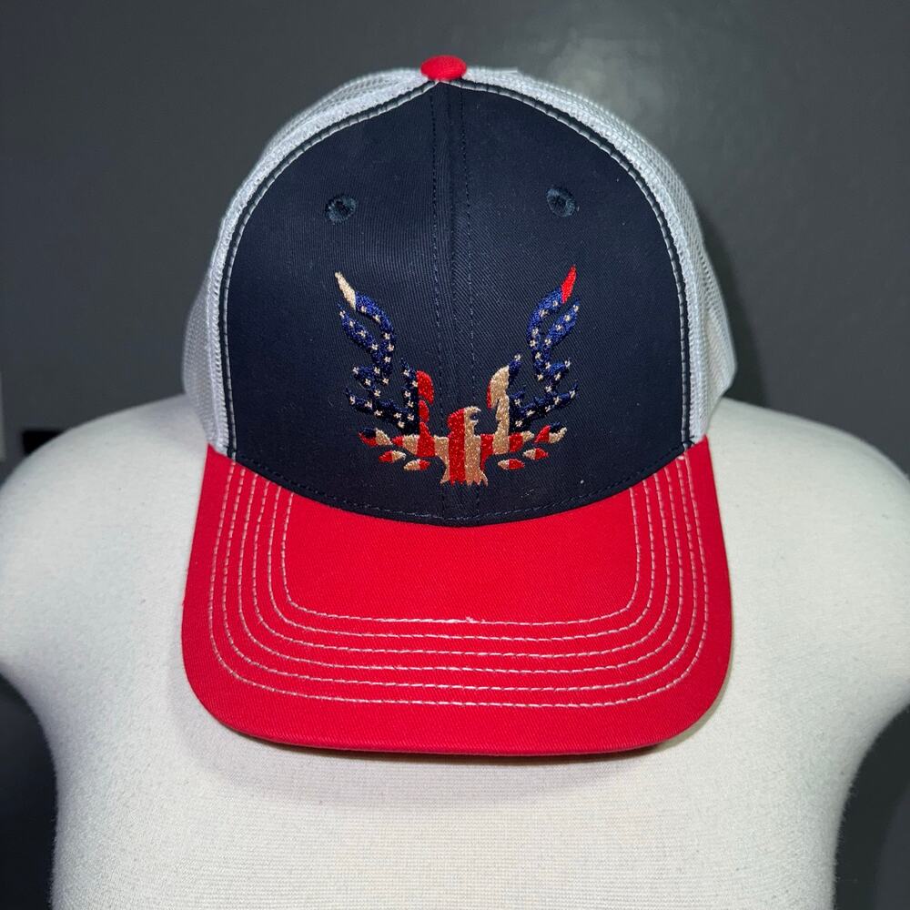Vintage Style Patriotic Eagle Trucker Hat